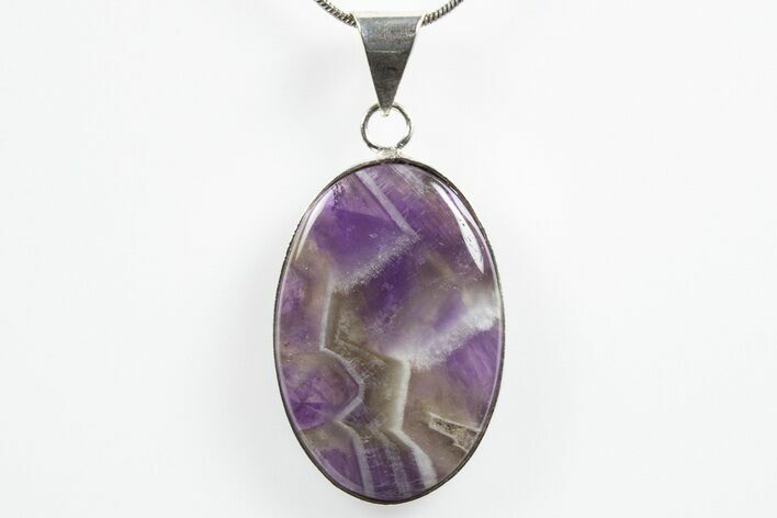 Chevron Amethyst Pendant (Necklace) #346350